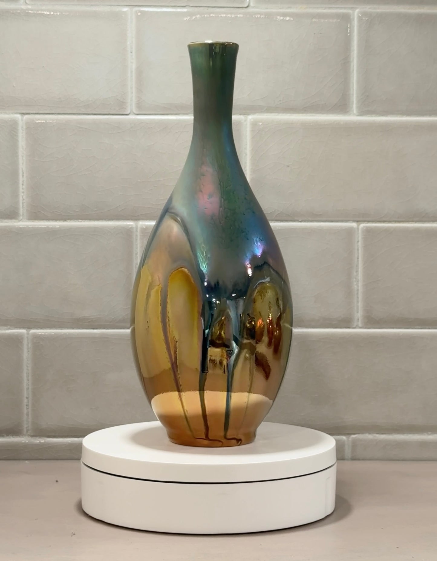 Drippy Luster Vase