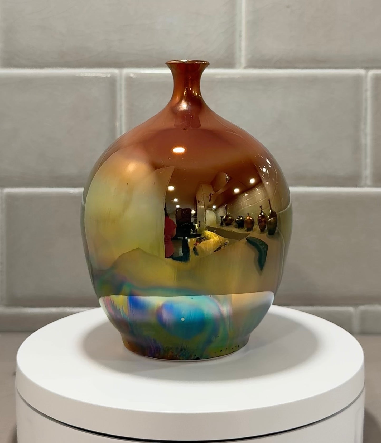 Metallic Luster Mini Vase