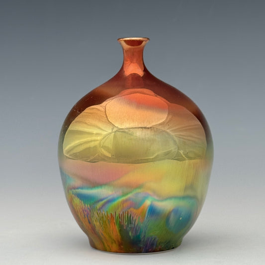 Metallic Luster Mini Vase