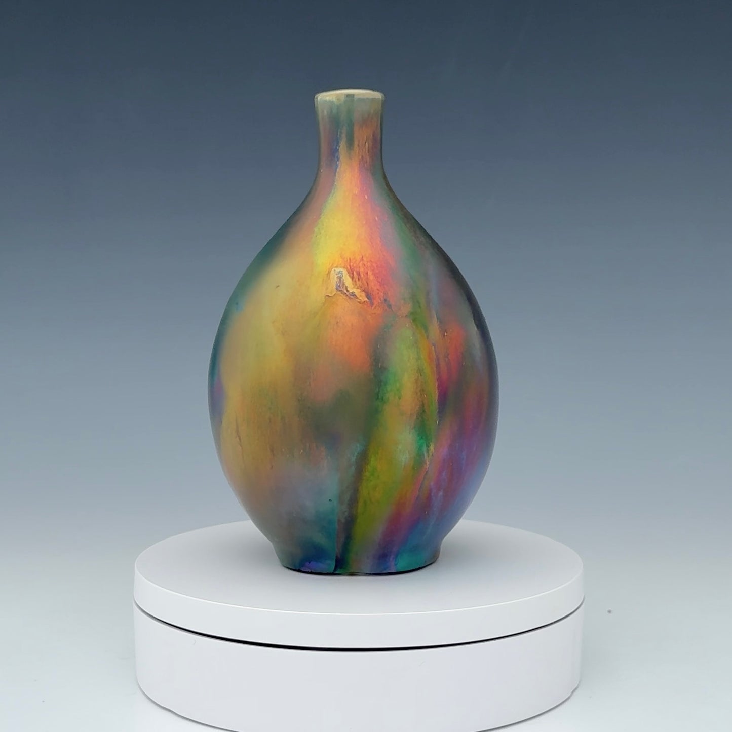 Rainbow luster bud vase