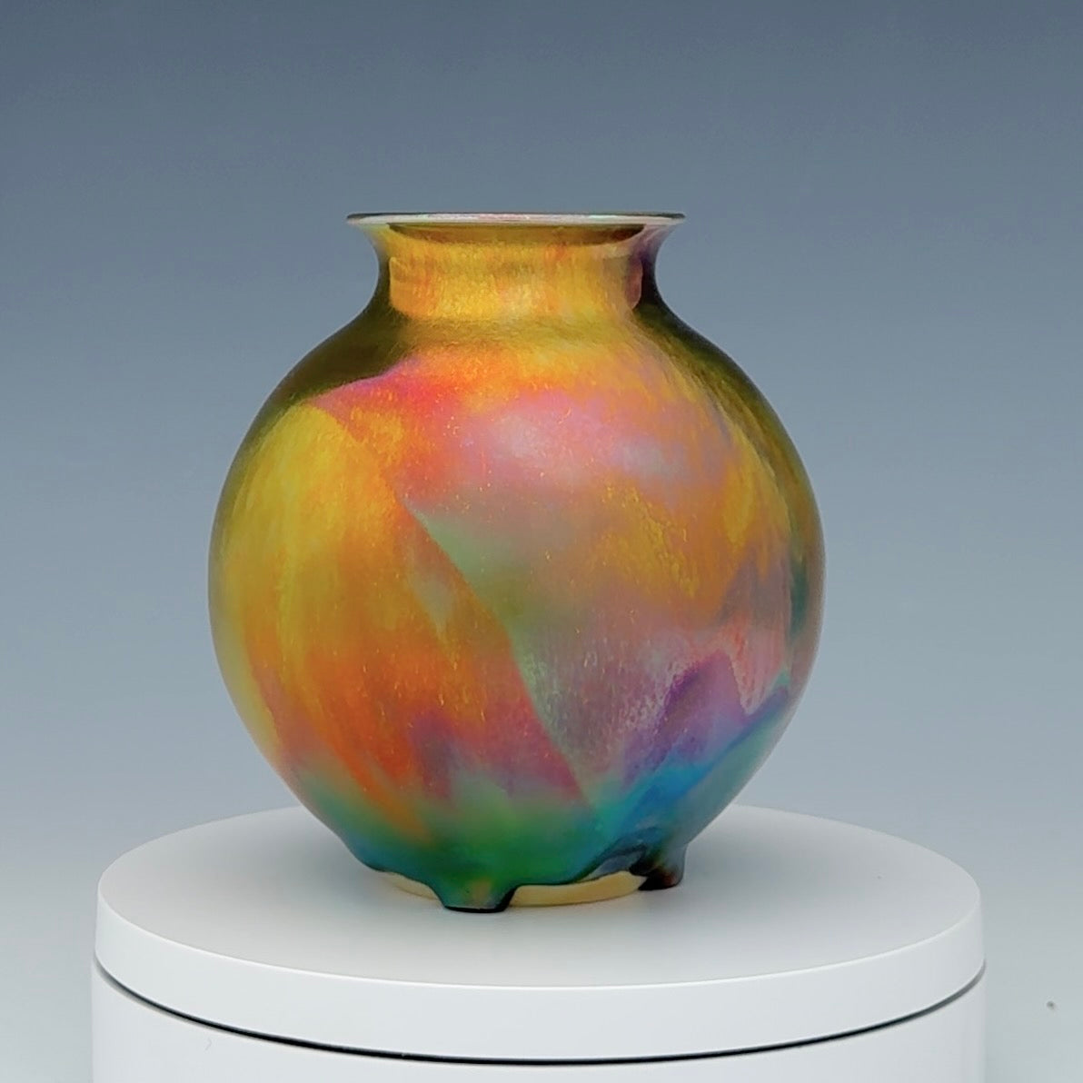 Metallic Luster Bud Vase