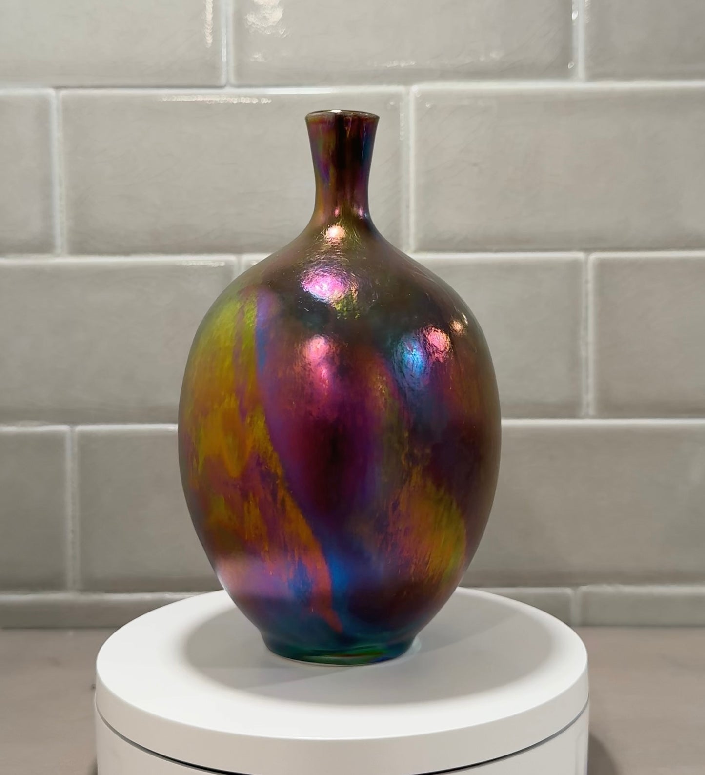 Purple Luster Small Vase