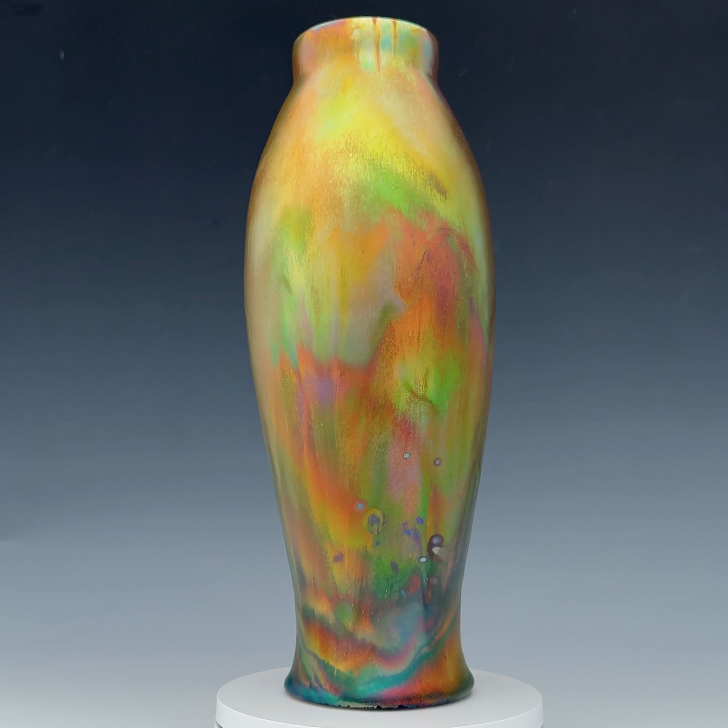 Metallic Luster Flower Vase
