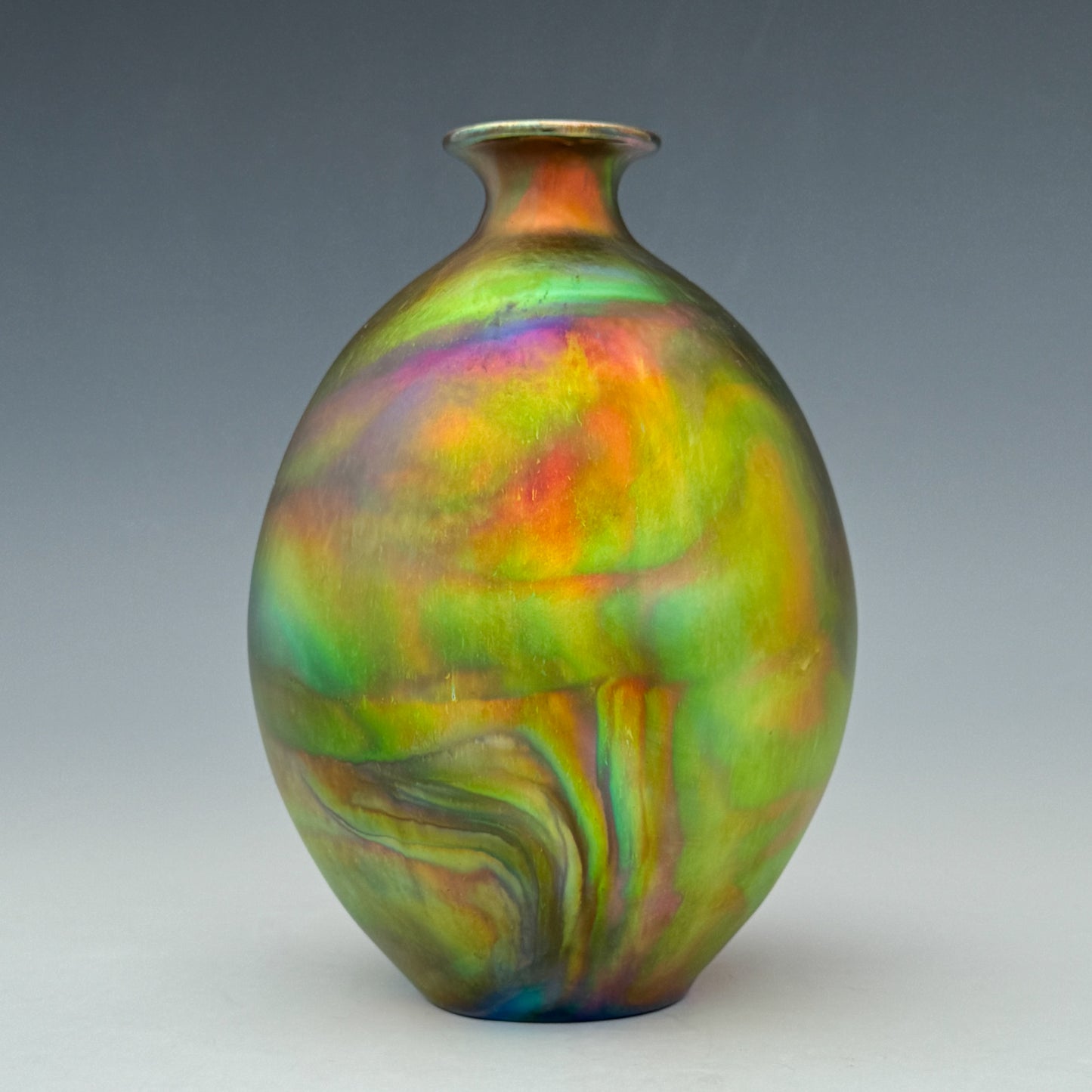 Green Swirls Vase