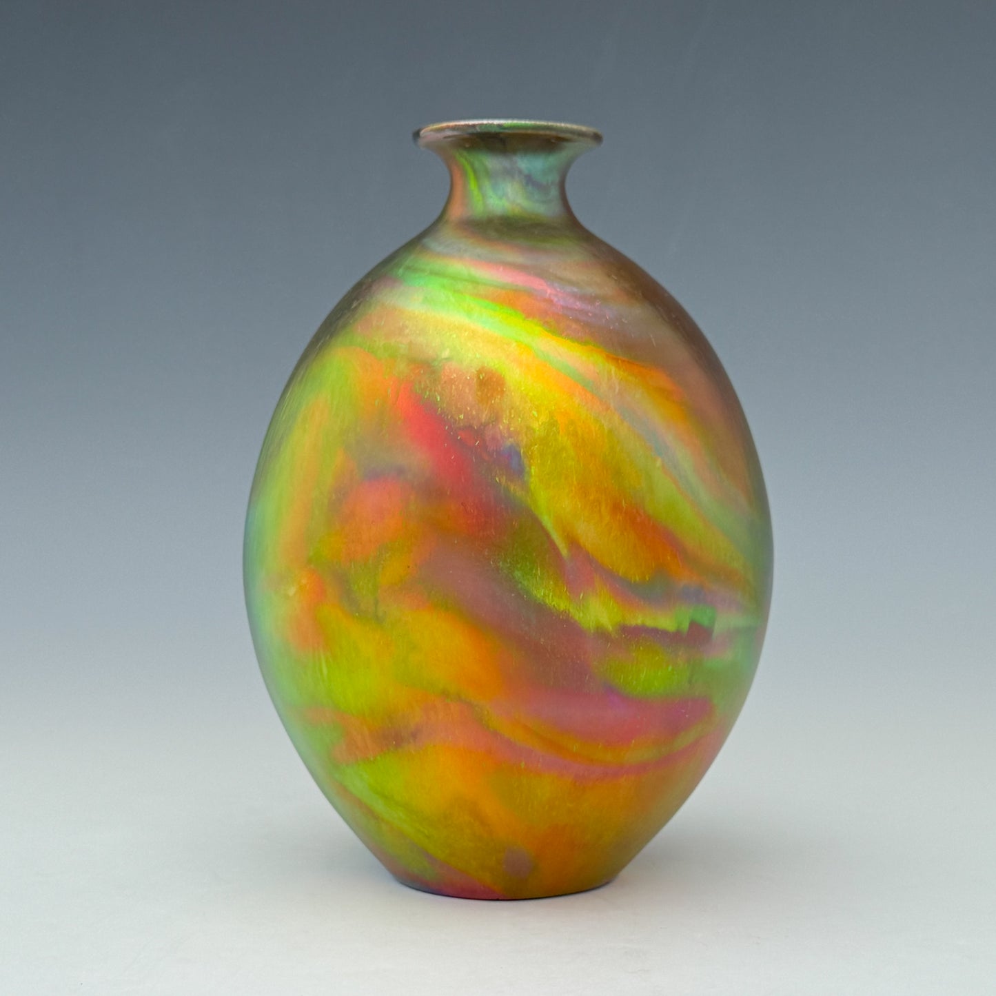 Green Swirls Vase