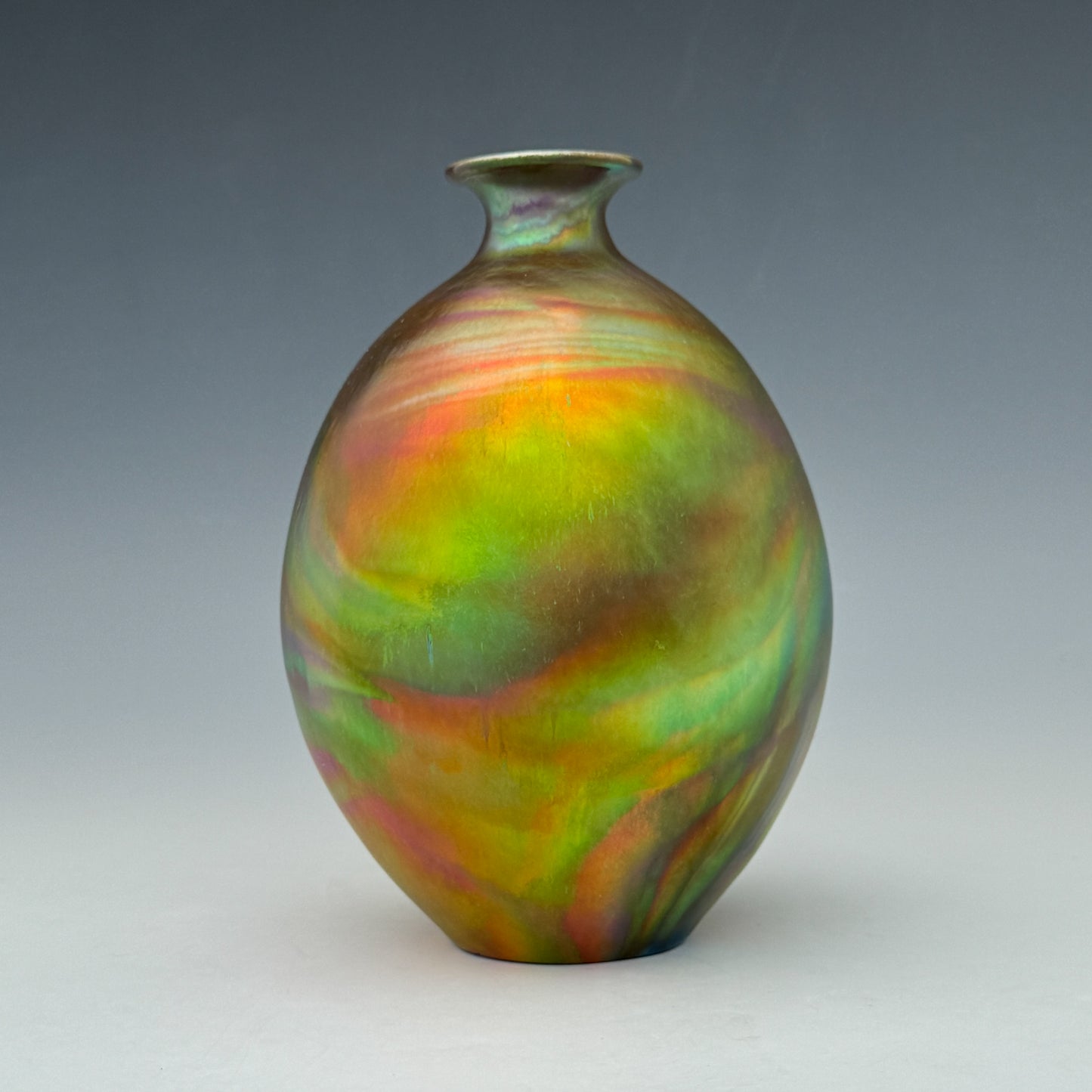 Green Swirls Vase