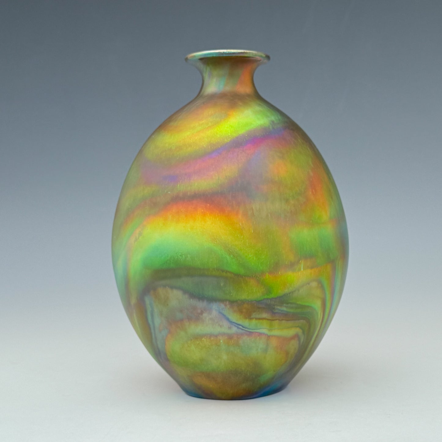 Green Swirls Vase