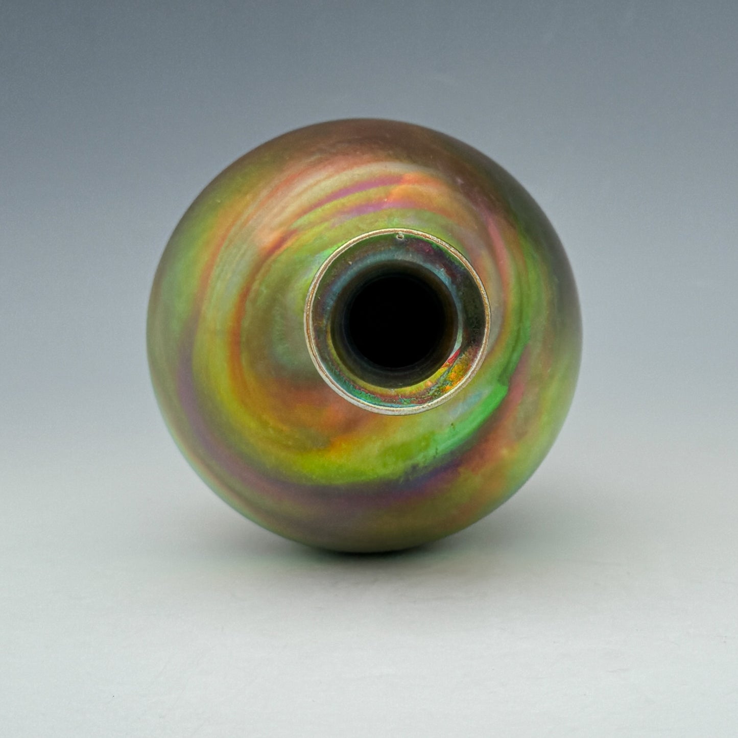 Green Swirls Vase