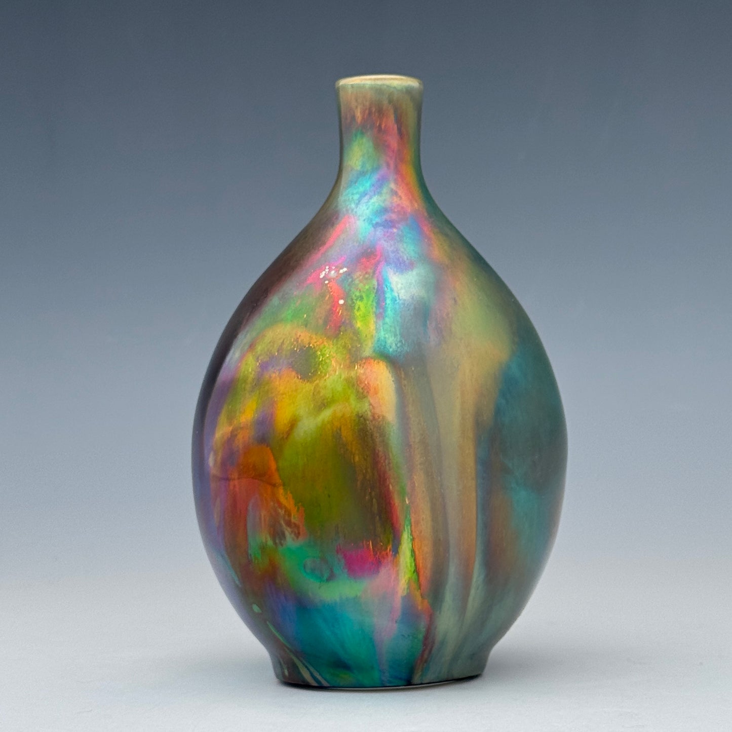 Rainbow luster bud vase
