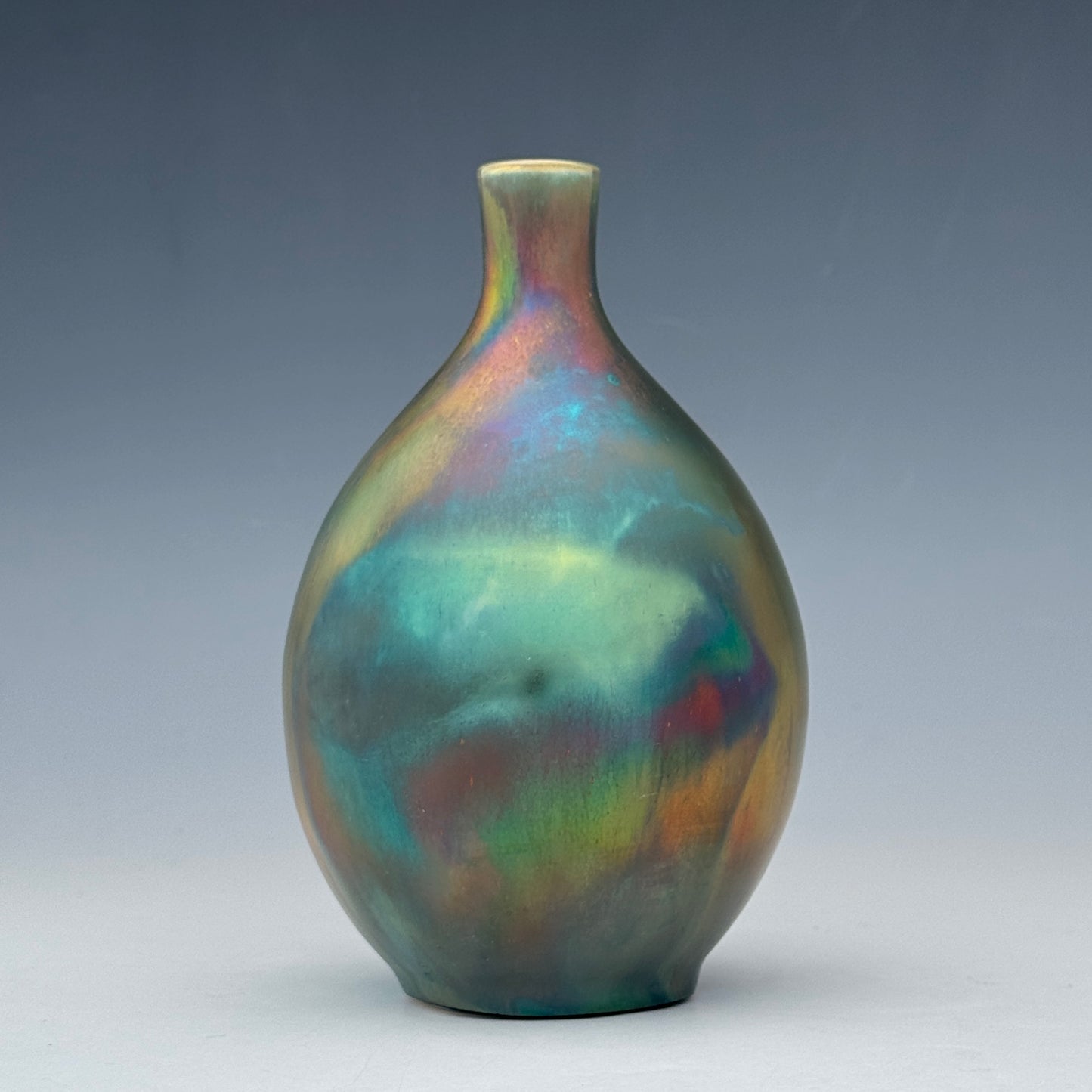 Rainbow luster bud vase