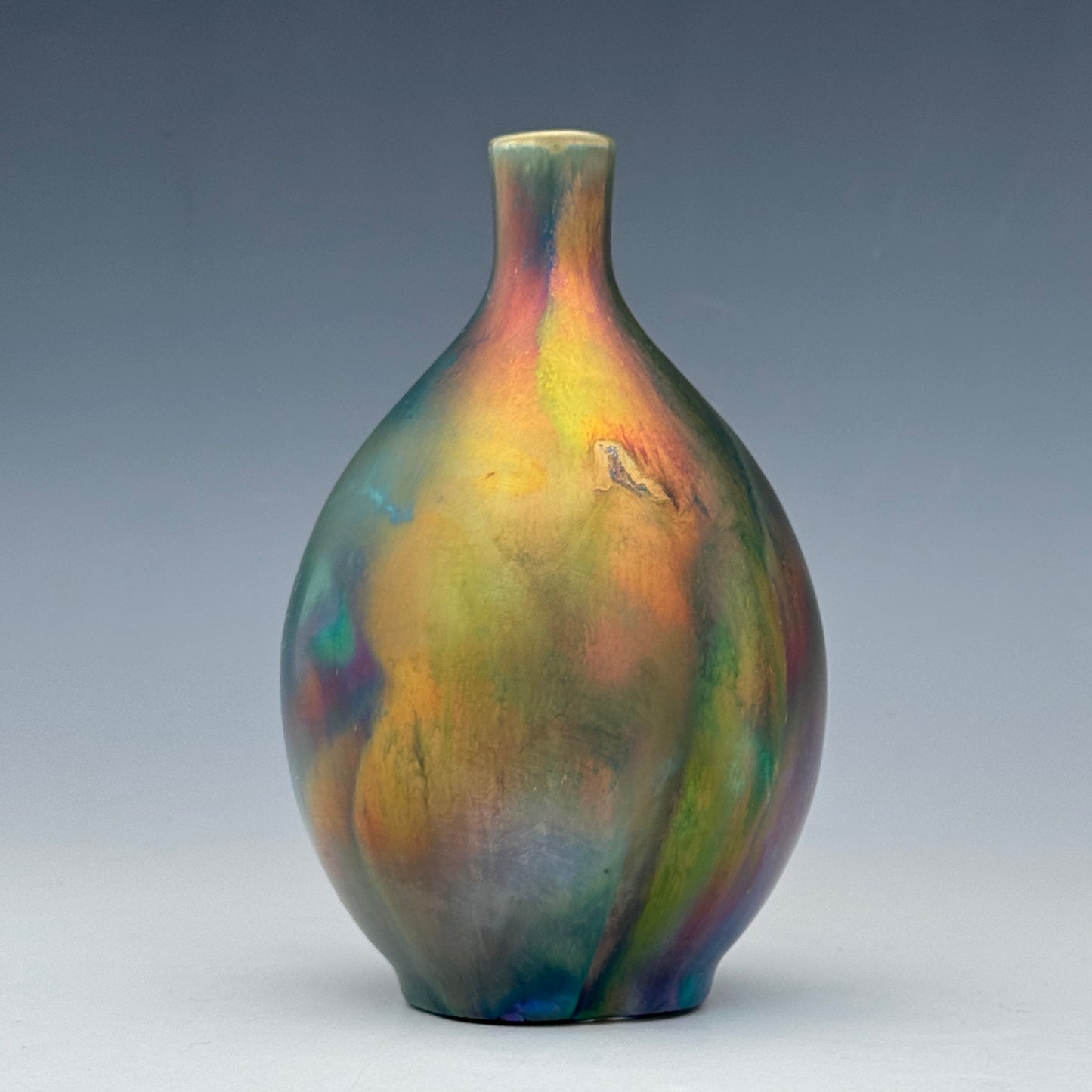 Rainbow luster bud vase