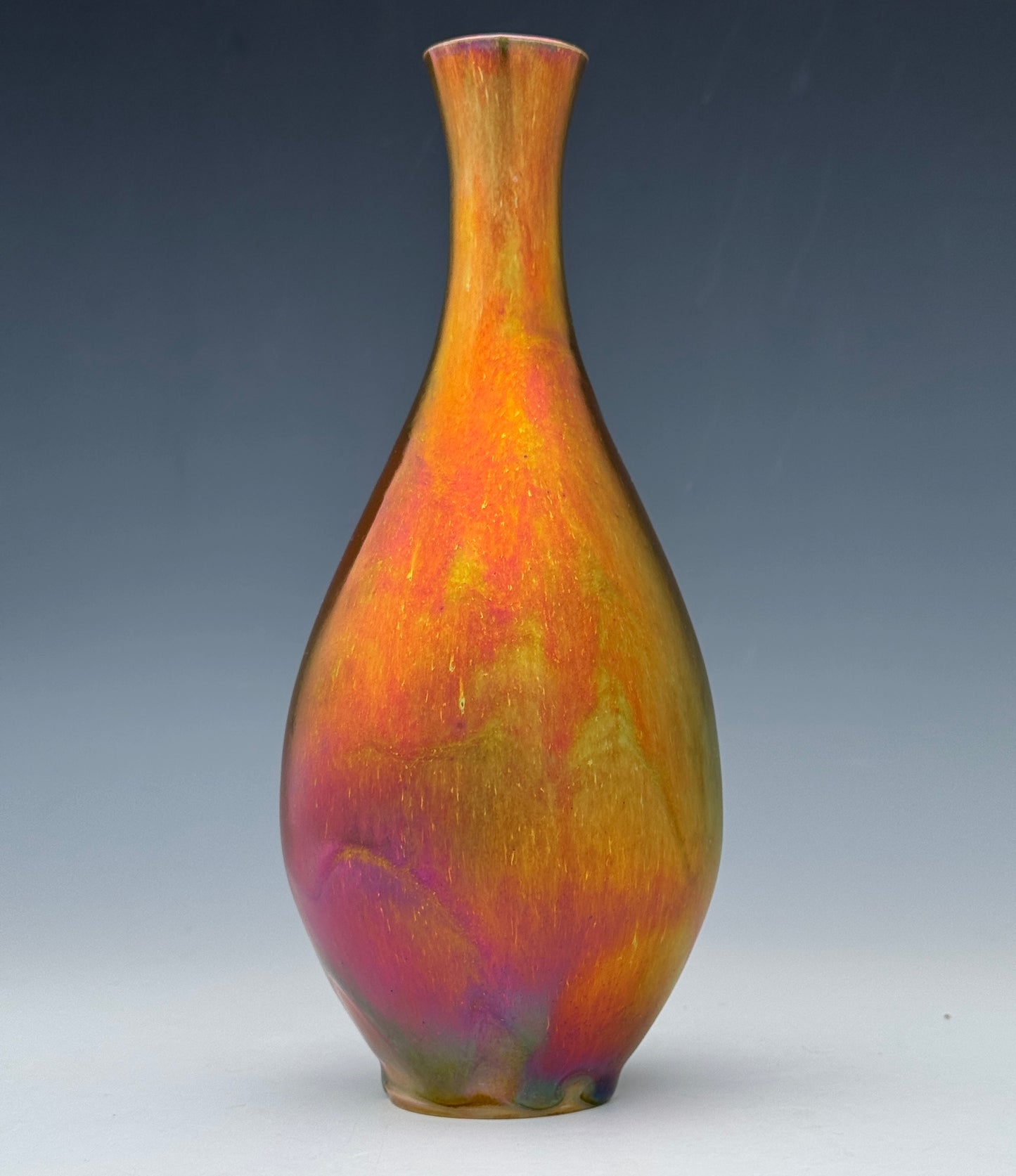 Pink and Gold Luster Vase