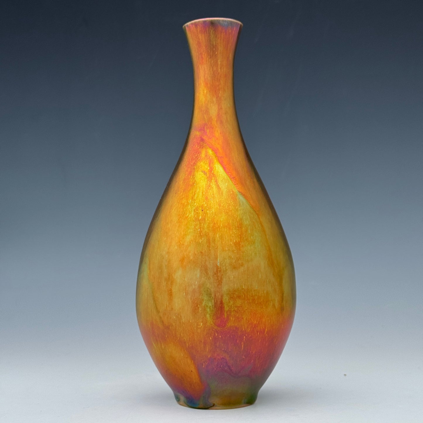 Pink and Gold Luster Vase