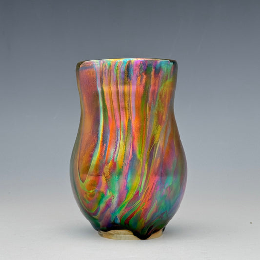 Rainbow Luster Bud Vase