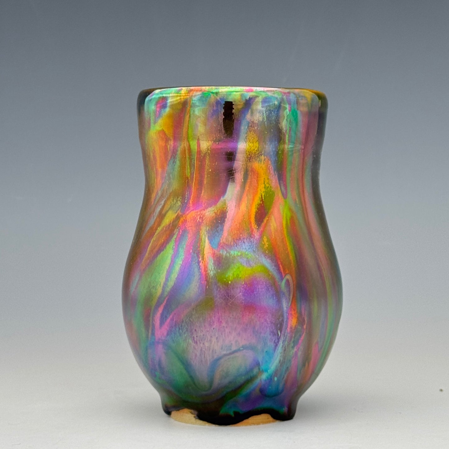 Rainbow Luster Bud Vase