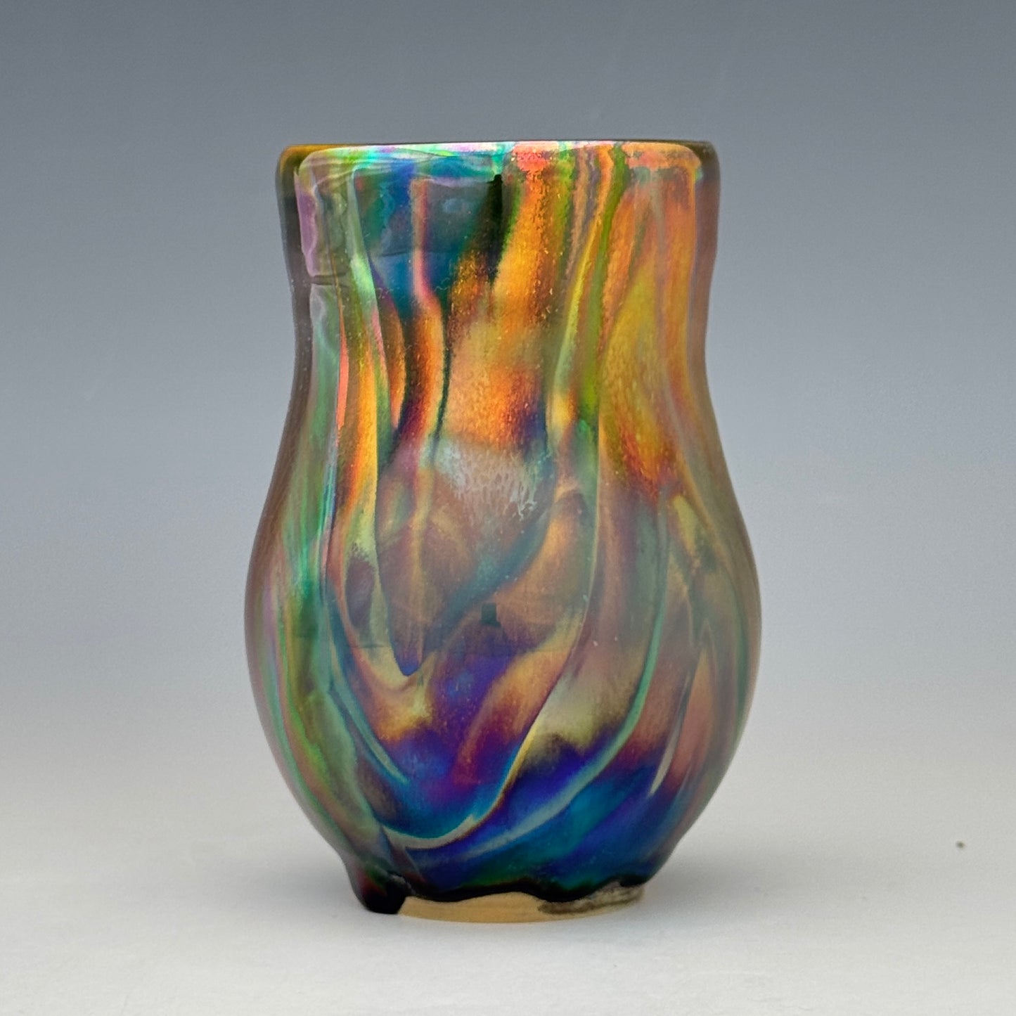 Rainbow Luster Bud Vase
