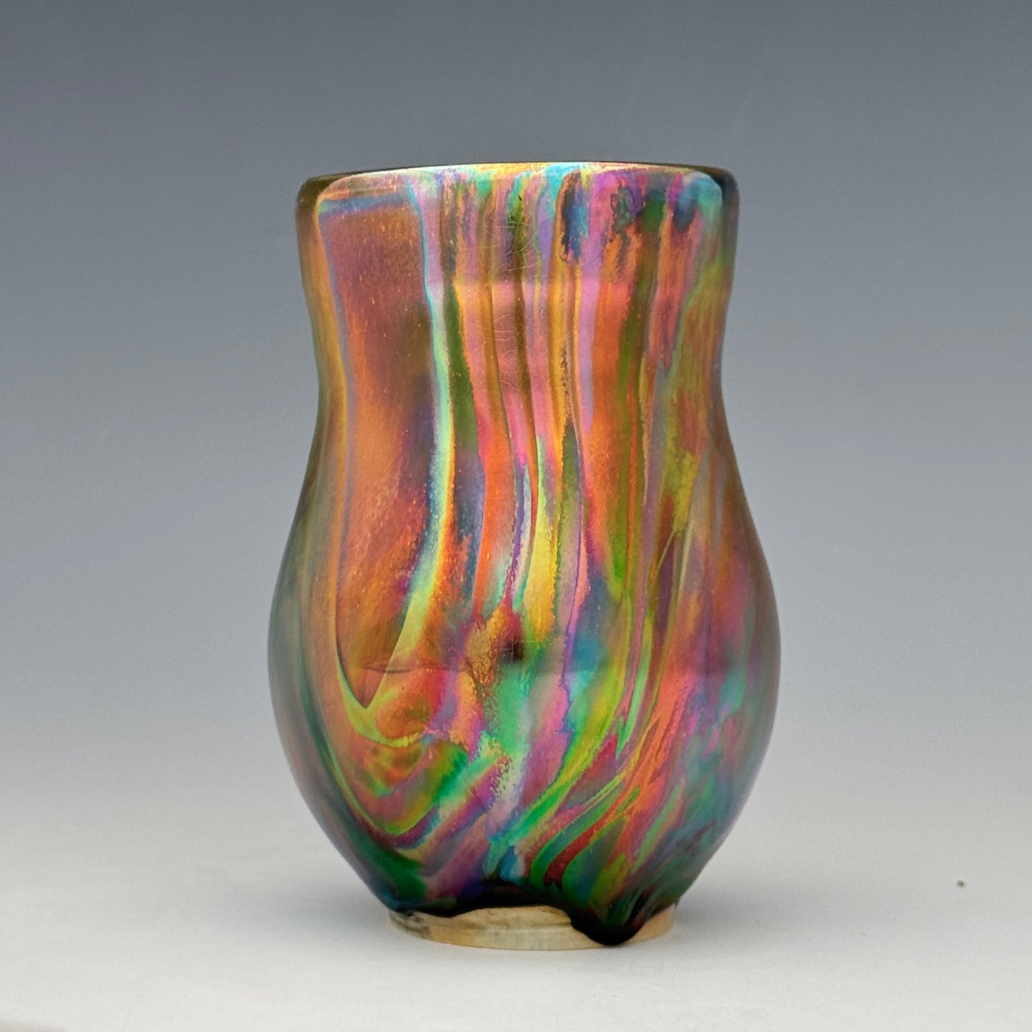 Rainbow Luster Bud Vase