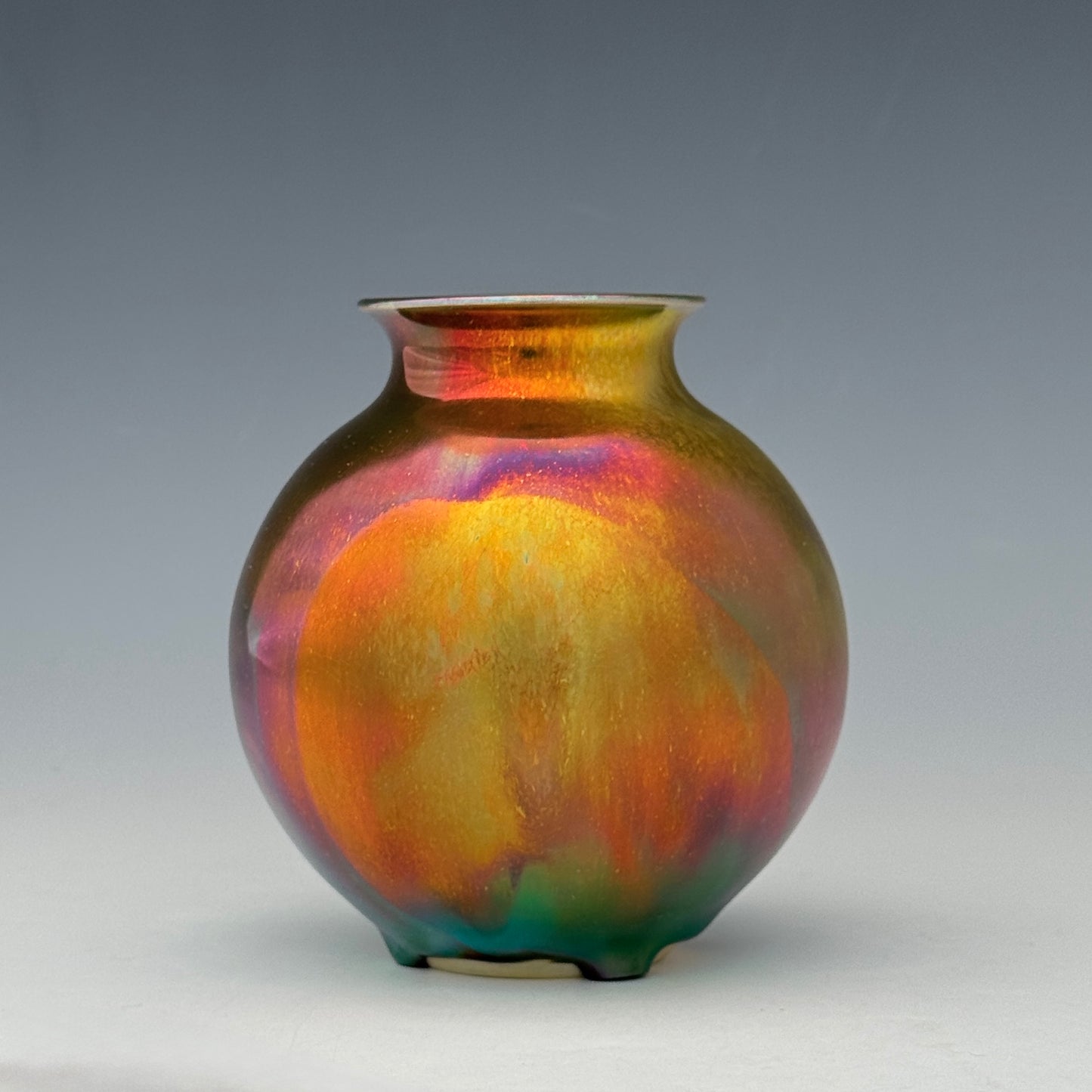 Metallic Luster Bud Vase