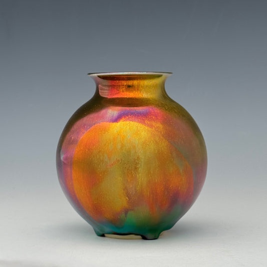 Metallic Luster Bud Vase