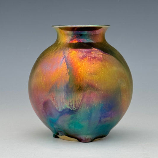 Metallic Luster Bud Vase