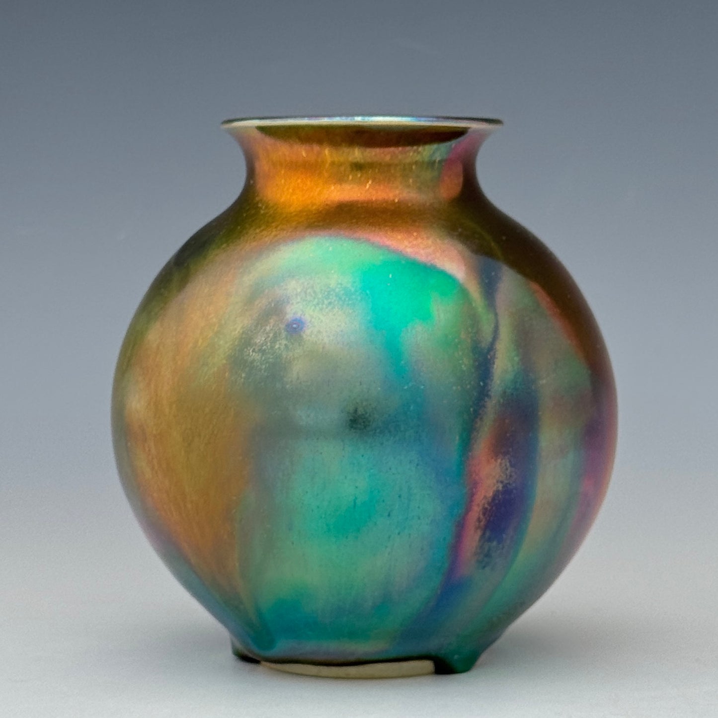 Metallic Luster Bud Vase
