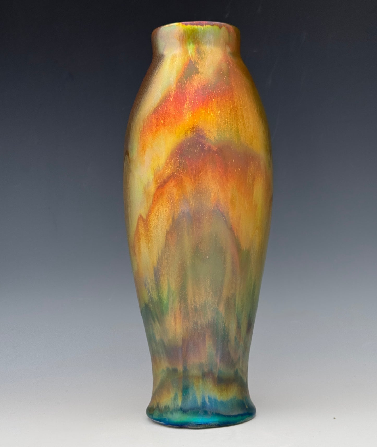 Metallic Luster Flower Vase