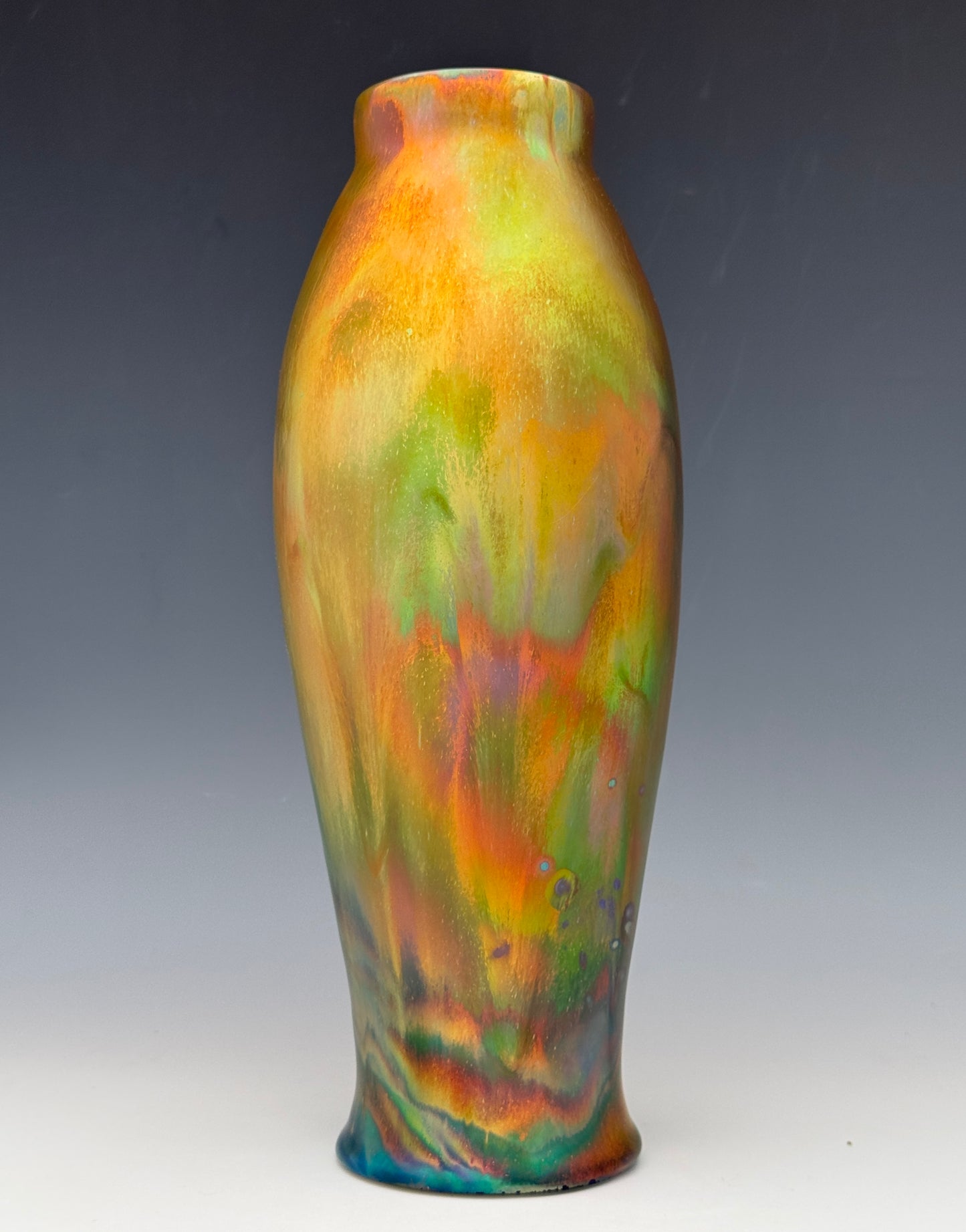 Metallic Luster Flower Vase