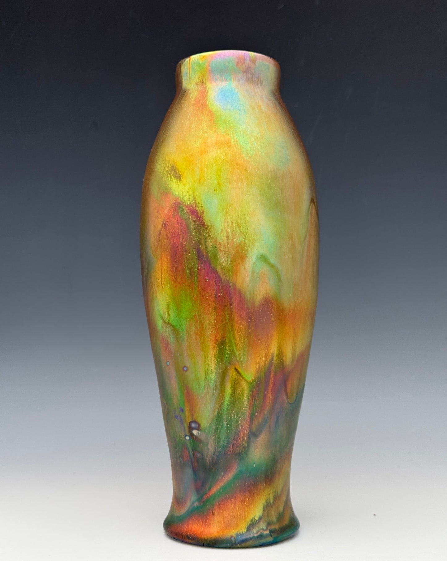 Metallic Luster Flower Vase