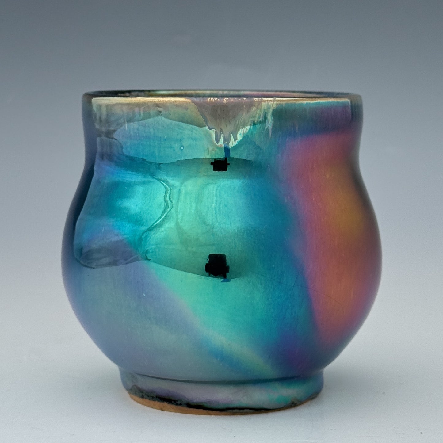 Pink Blue Luster Cup