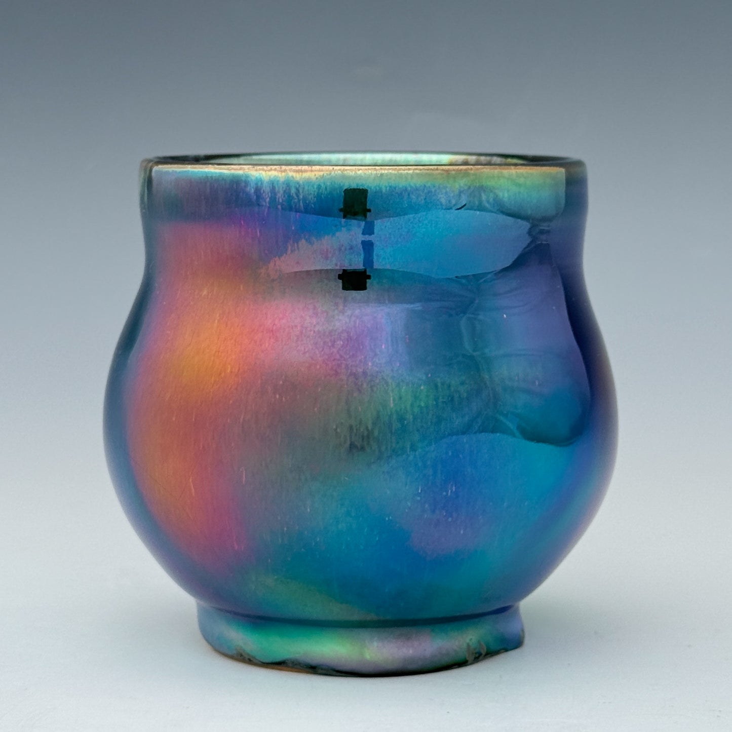 Pink Blue Luster Cup