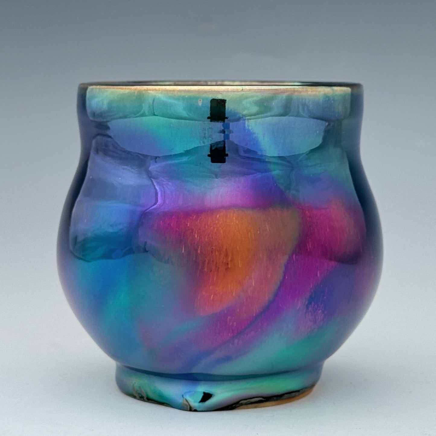 Pink Blue Luster Cup
