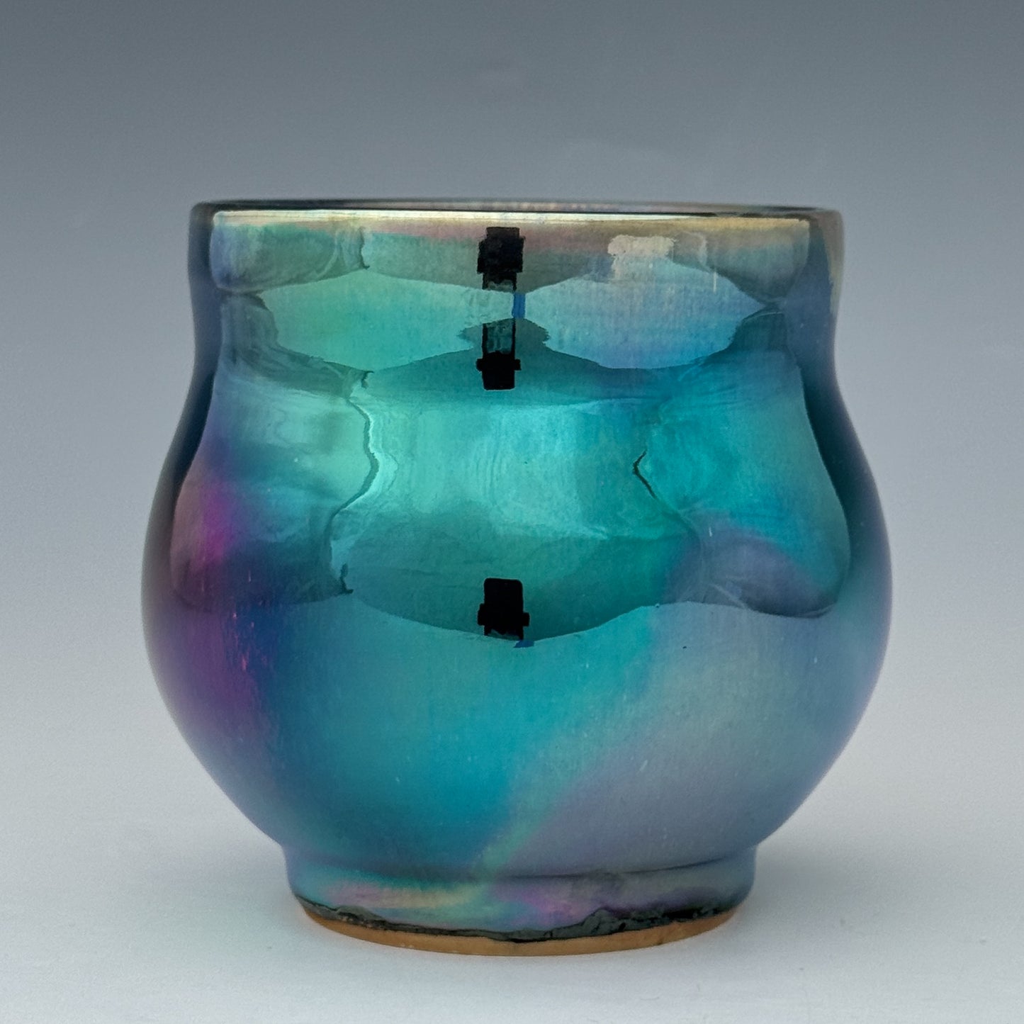 Pink Blue Luster Cup