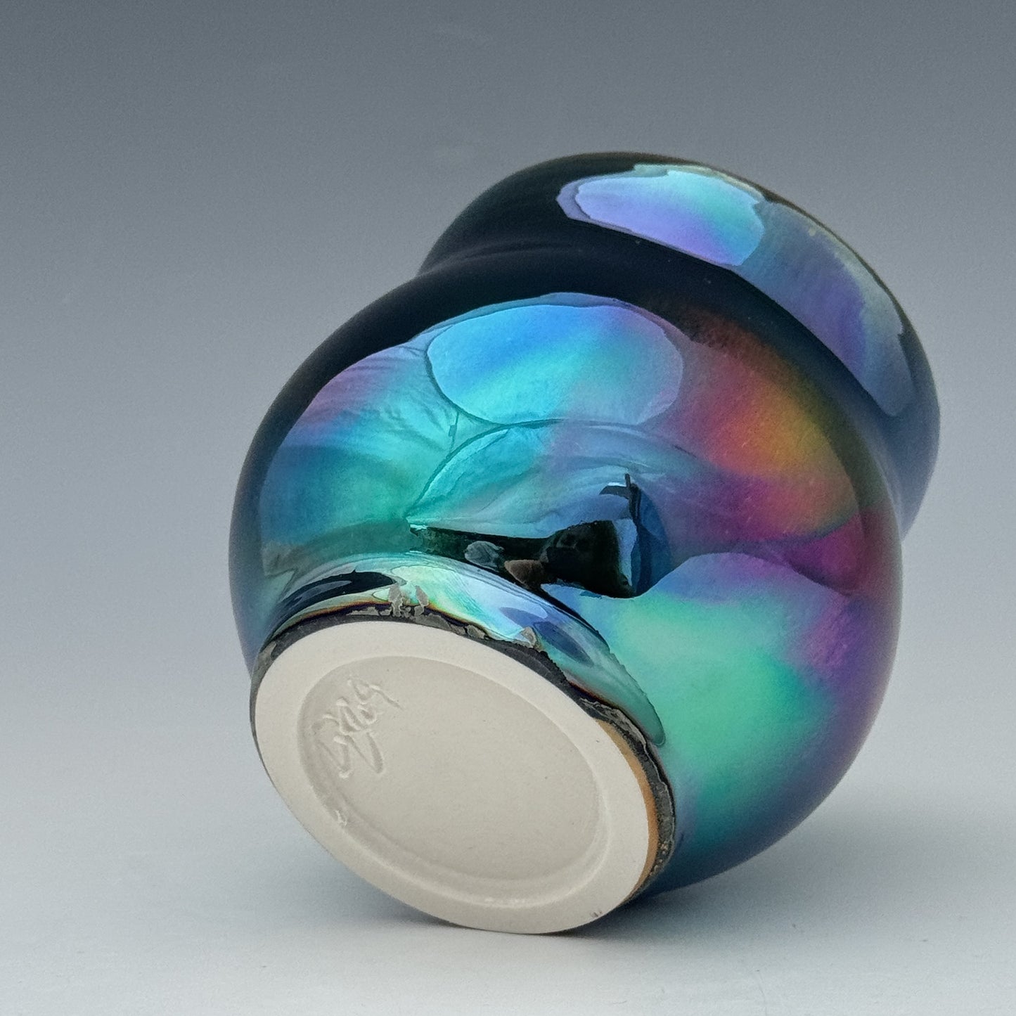 Pink Blue Luster Cup