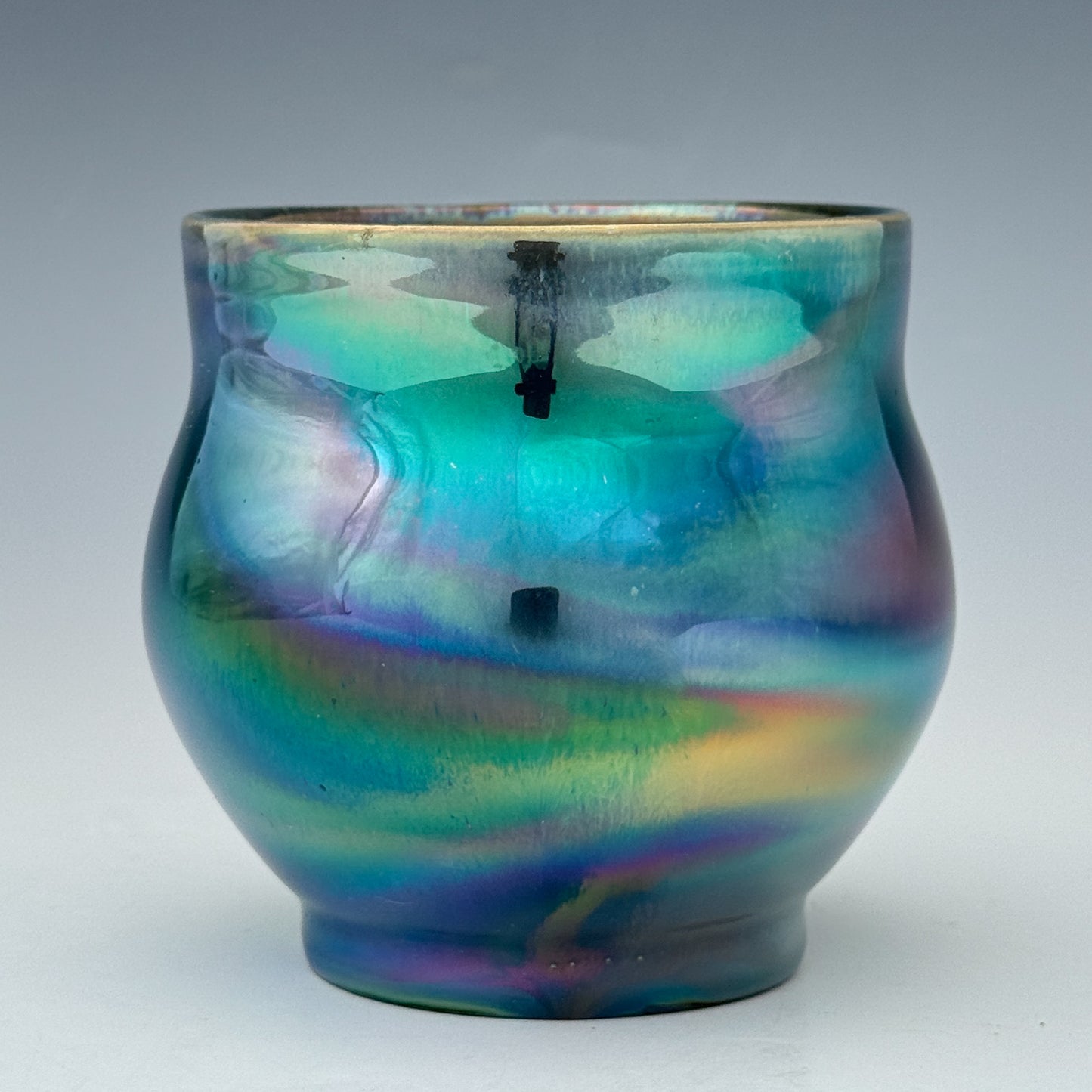 Aqua Purple Luster Cup