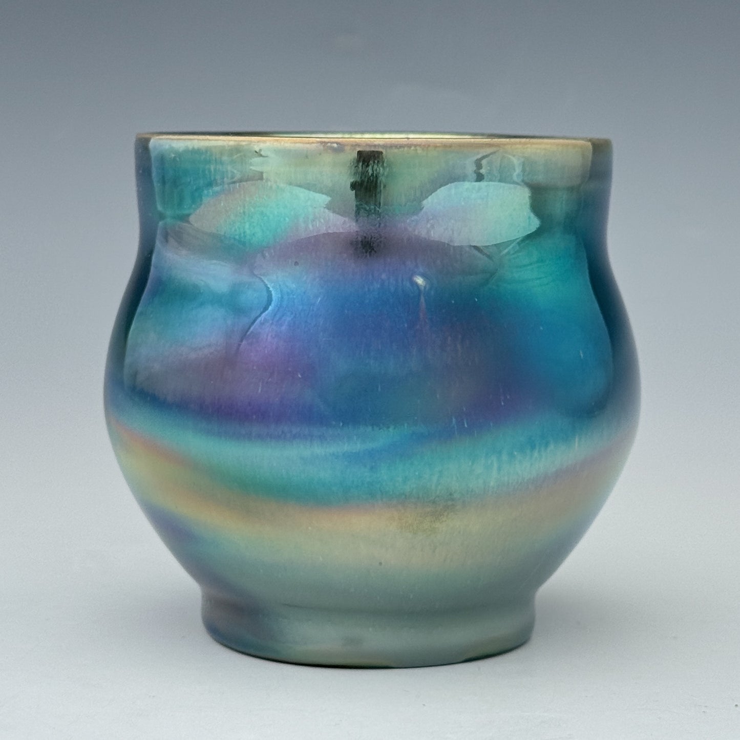 Aqua Purple Luster Cup