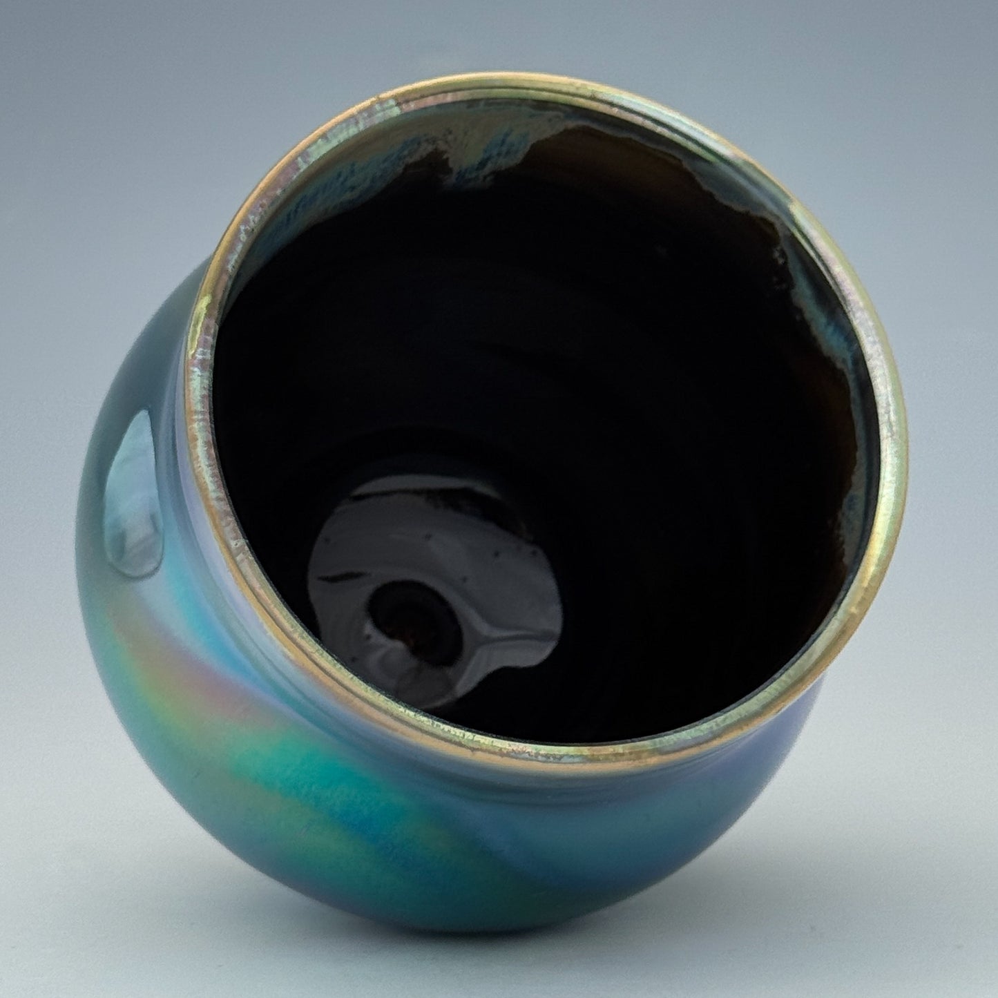 Aqua Purple Luster Cup