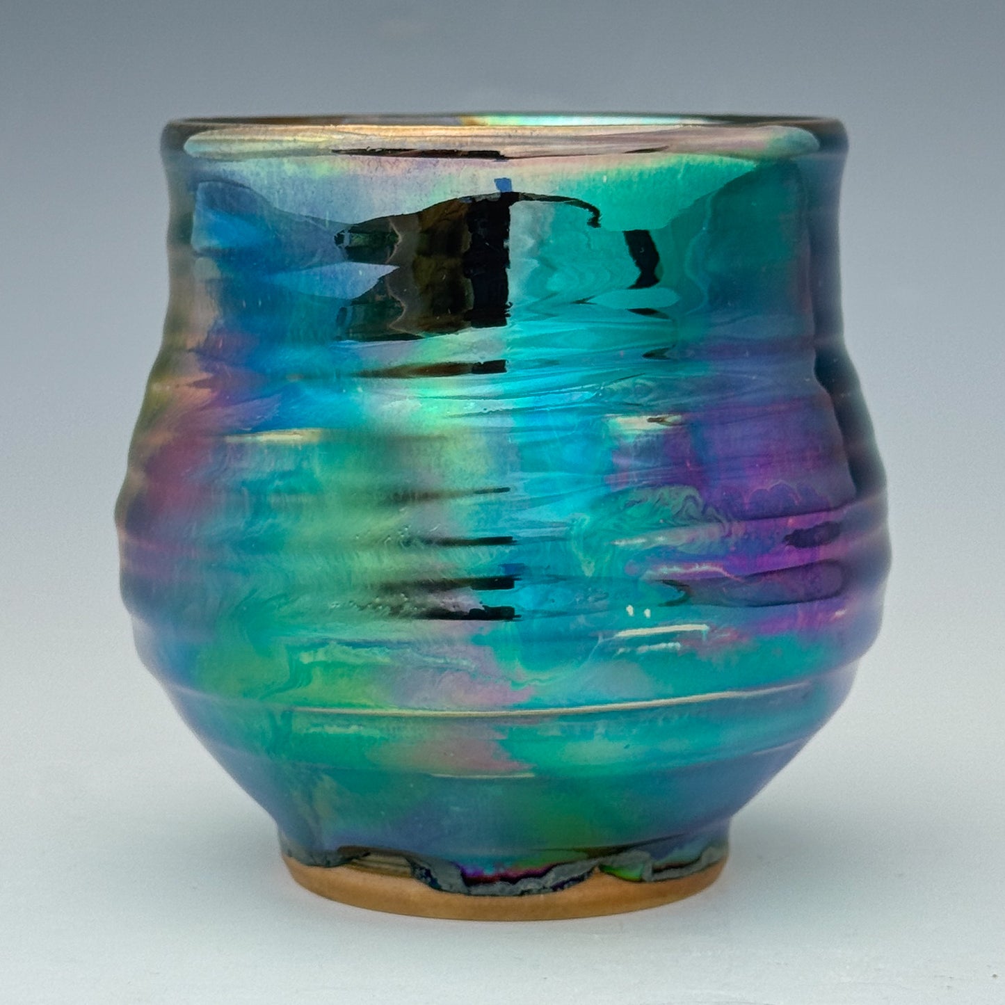 Purple Teal Luster Cup