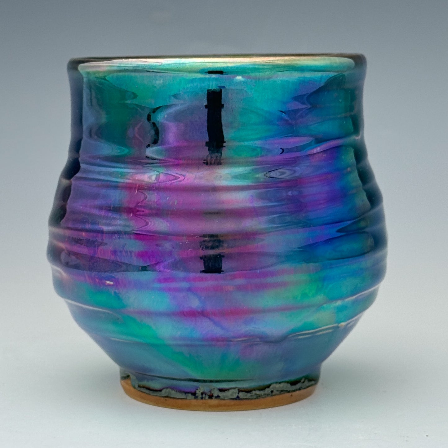 Purple Teal Luster Cup