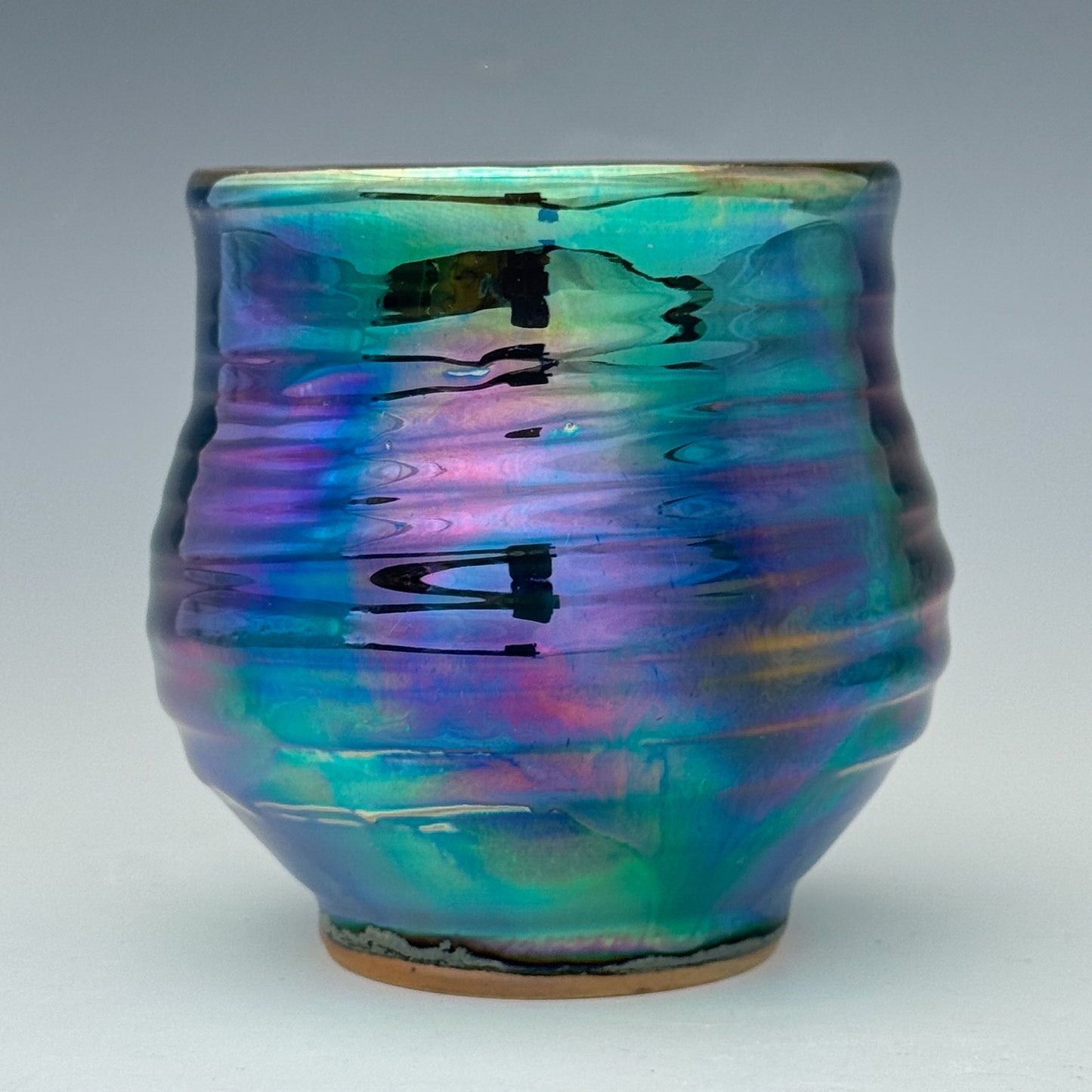 Purple Teal Luster Cup