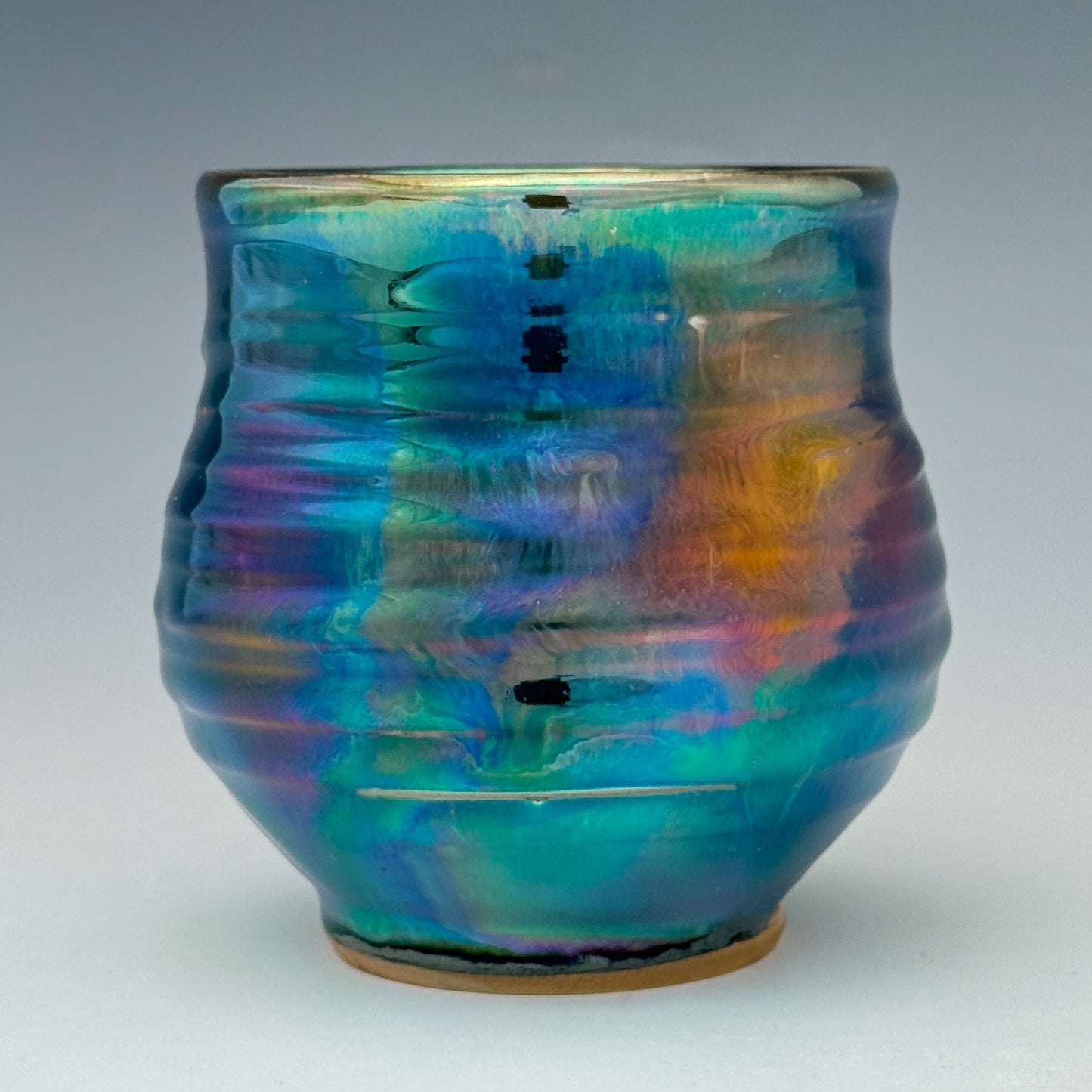 Purple Teal Luster Cup