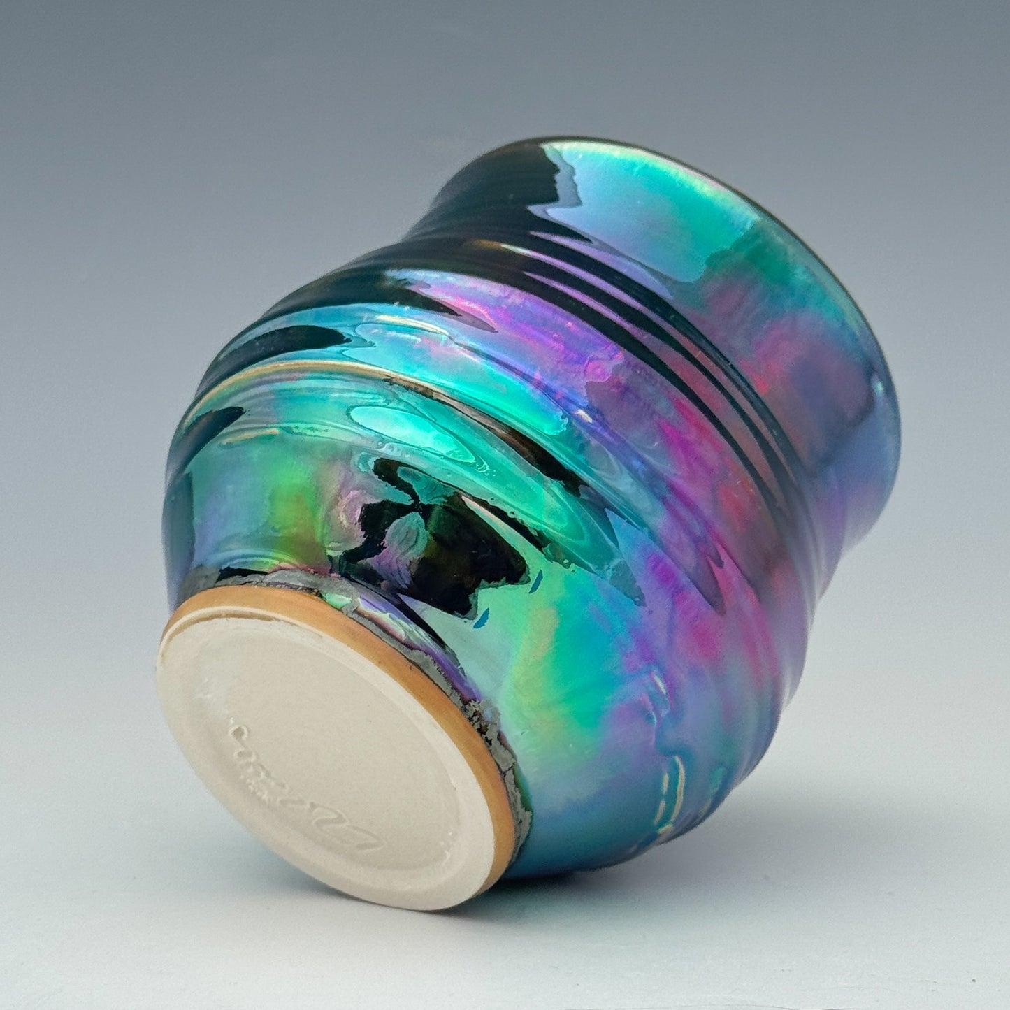 Purple Teal Luster Cup