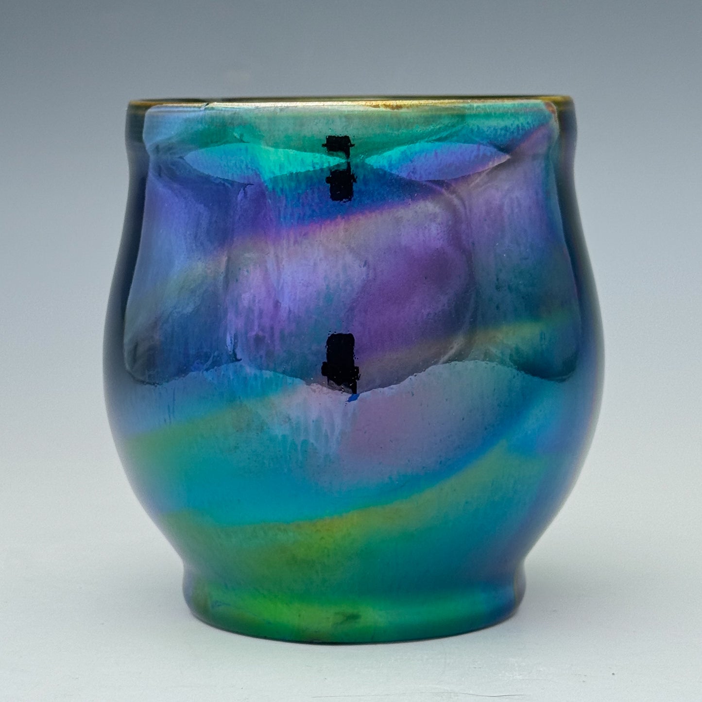 Purple Green Luster Cup