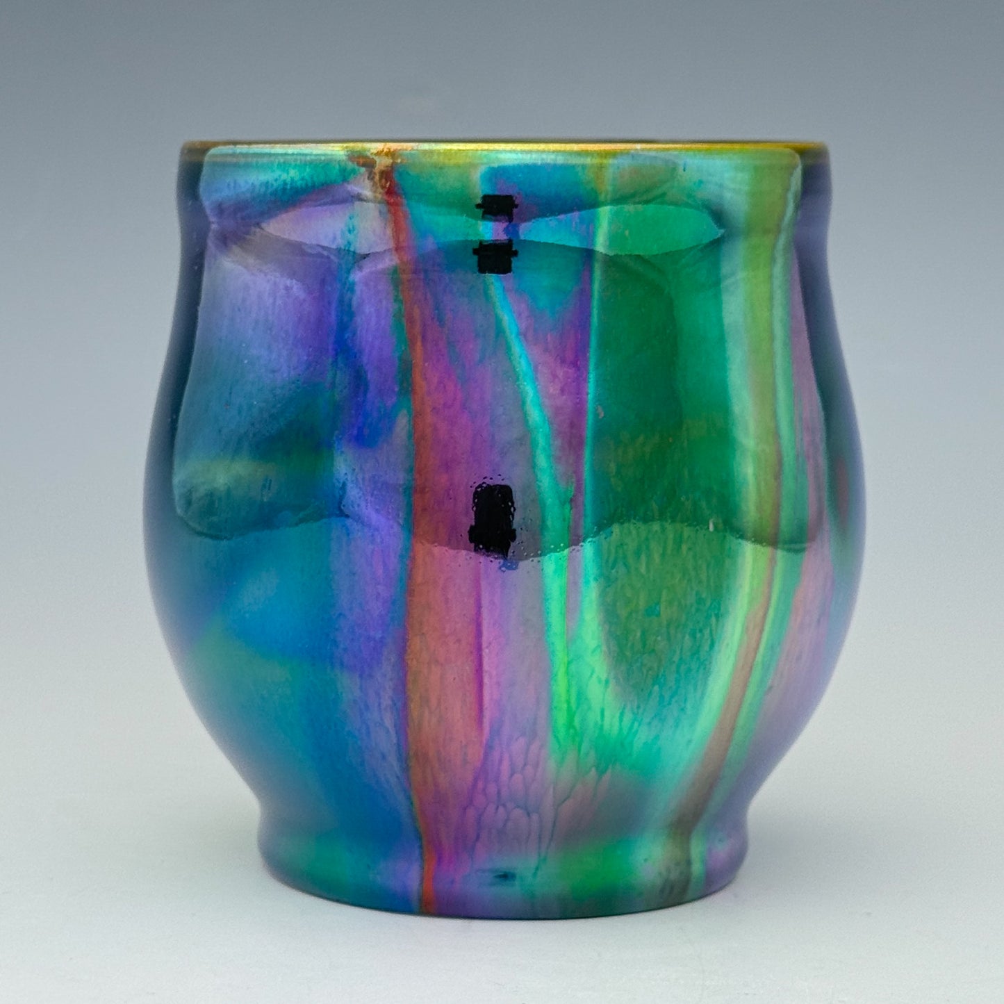 Purple Green Luster Cup