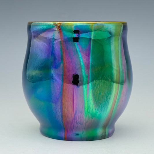 Purple Green Luster Cup