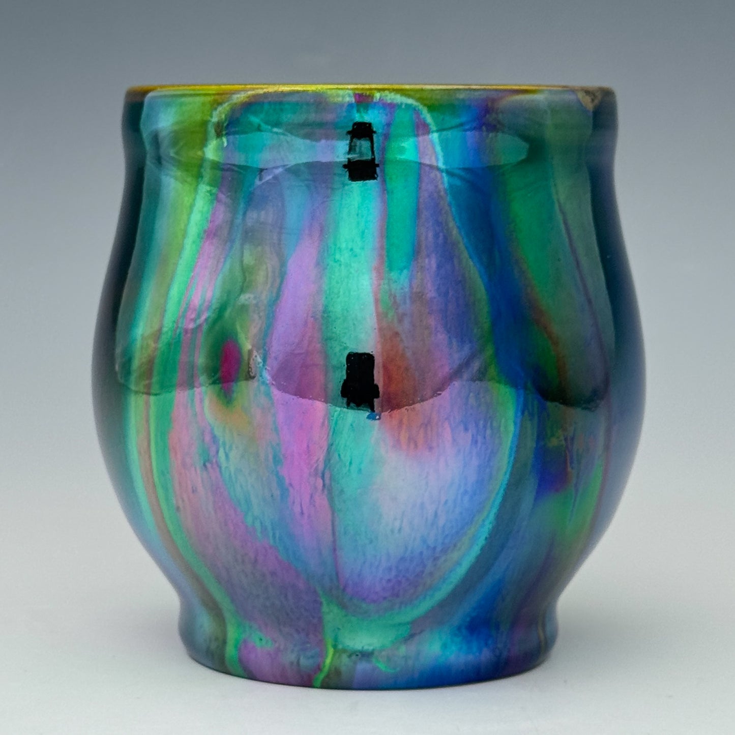 Purple Green Luster Cup