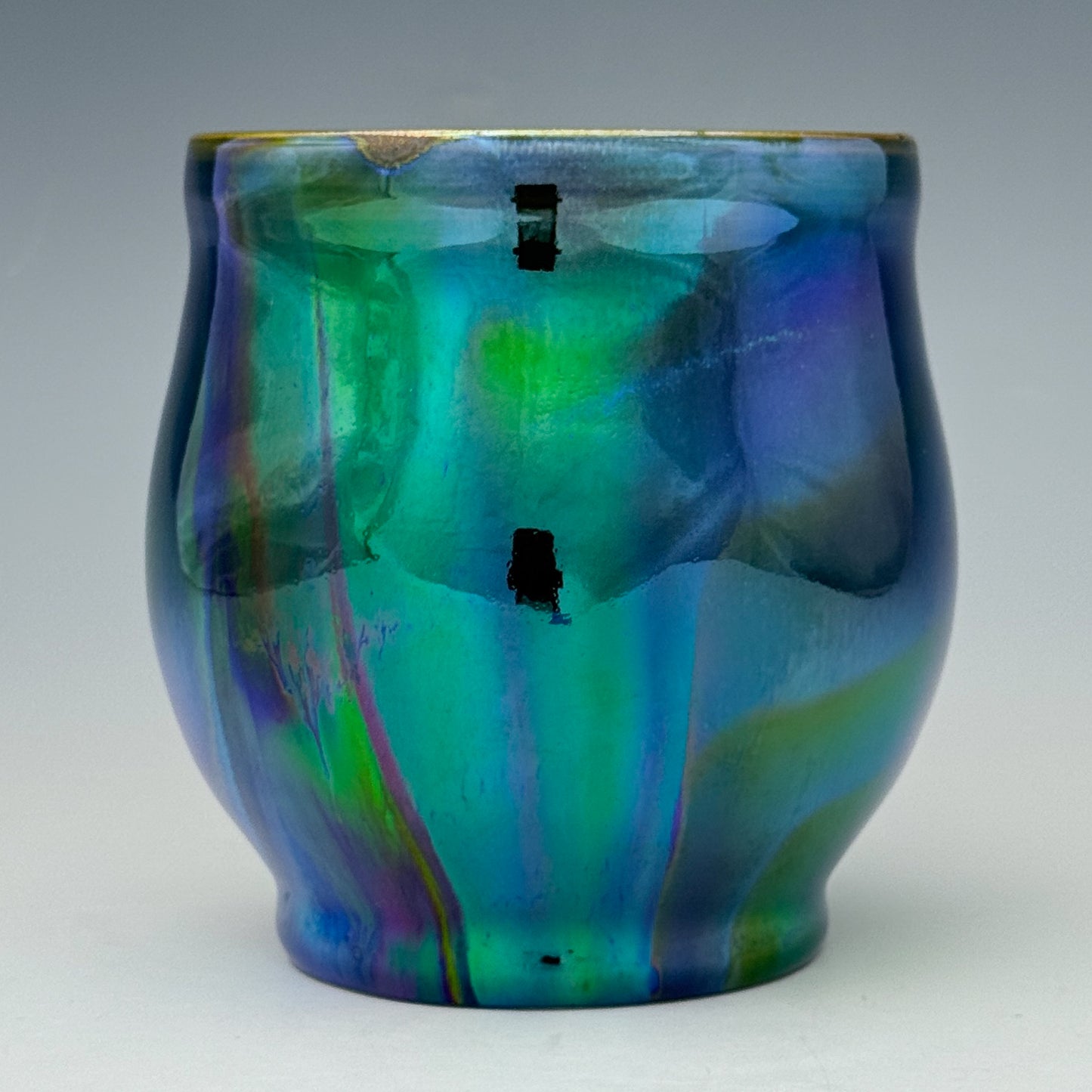 Purple Green Luster Cup