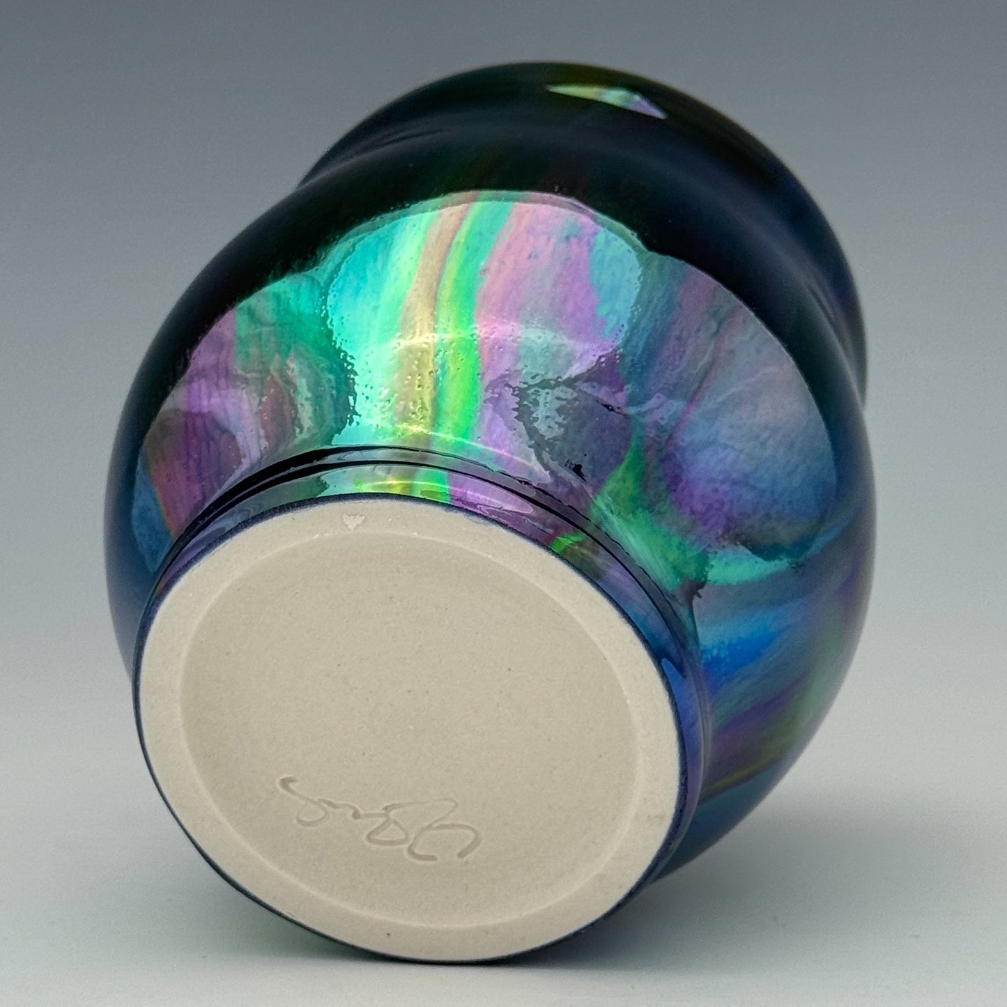 Purple Green Luster Cup