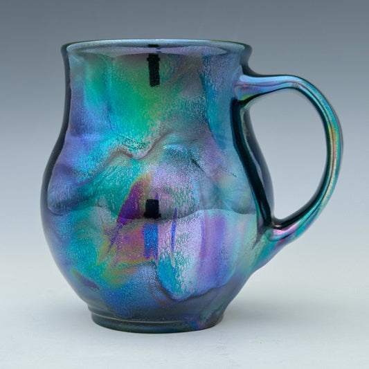 Teal and Purple Luster Mug