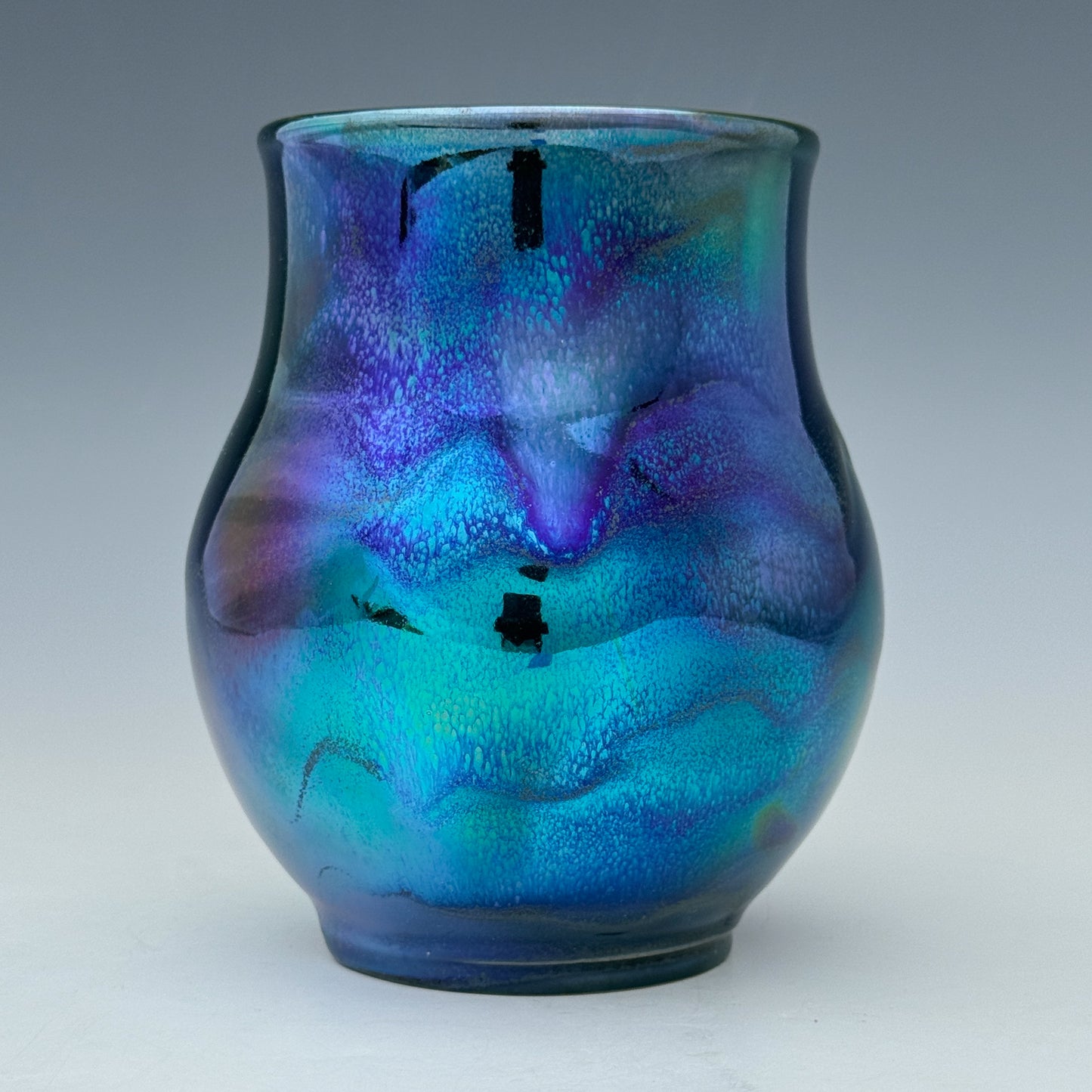 Teal and Purple Luster Mug