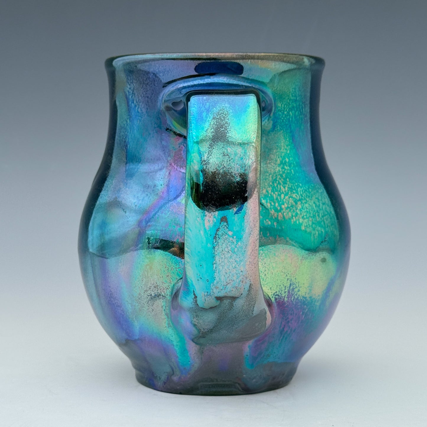 Teal and Purple Luster Mug
